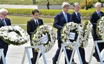 Histórica visita de ministros del G7 al memorial de Hiroshima