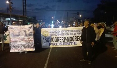 Colonenses inician su jornada de protesta; Policía Nacional vigila varios sectores