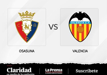 Valencia se mide de local a Osasuna