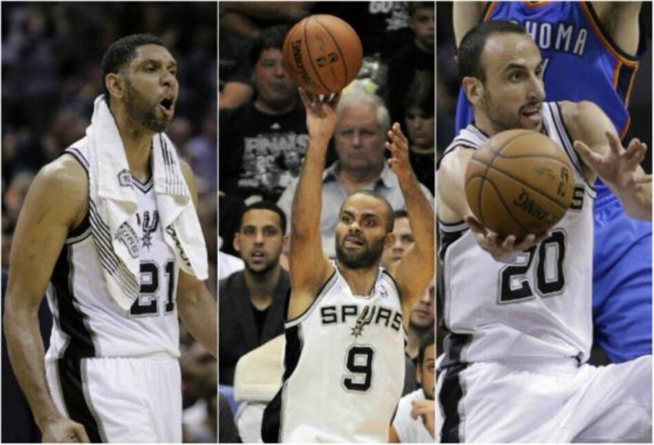 Duncan, Parker y Ginóbili, el trío con más triunfos en ‘playoff’
