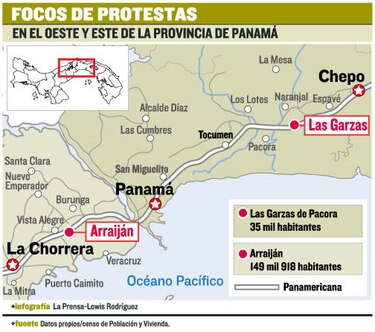 Protestas paralizan la Panamericana