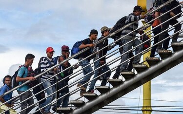 México pedirá ayuda a la ONU con caravana de hondureños