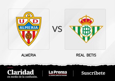 Almeria busca sumar puntos ante Real Betis tras detener la racha ganadora