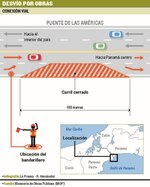 Los trabajos de rehabilitación del puente de las Américas, a contra reloj