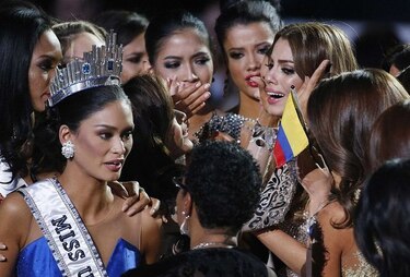 Colombianos, indignados por error en Miss Universo