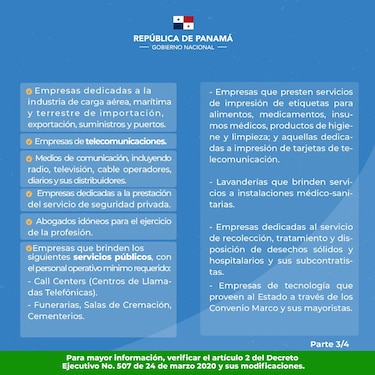 Publican la lista de personas que pueden movilizarse durante la cuarentena y el toque de queda