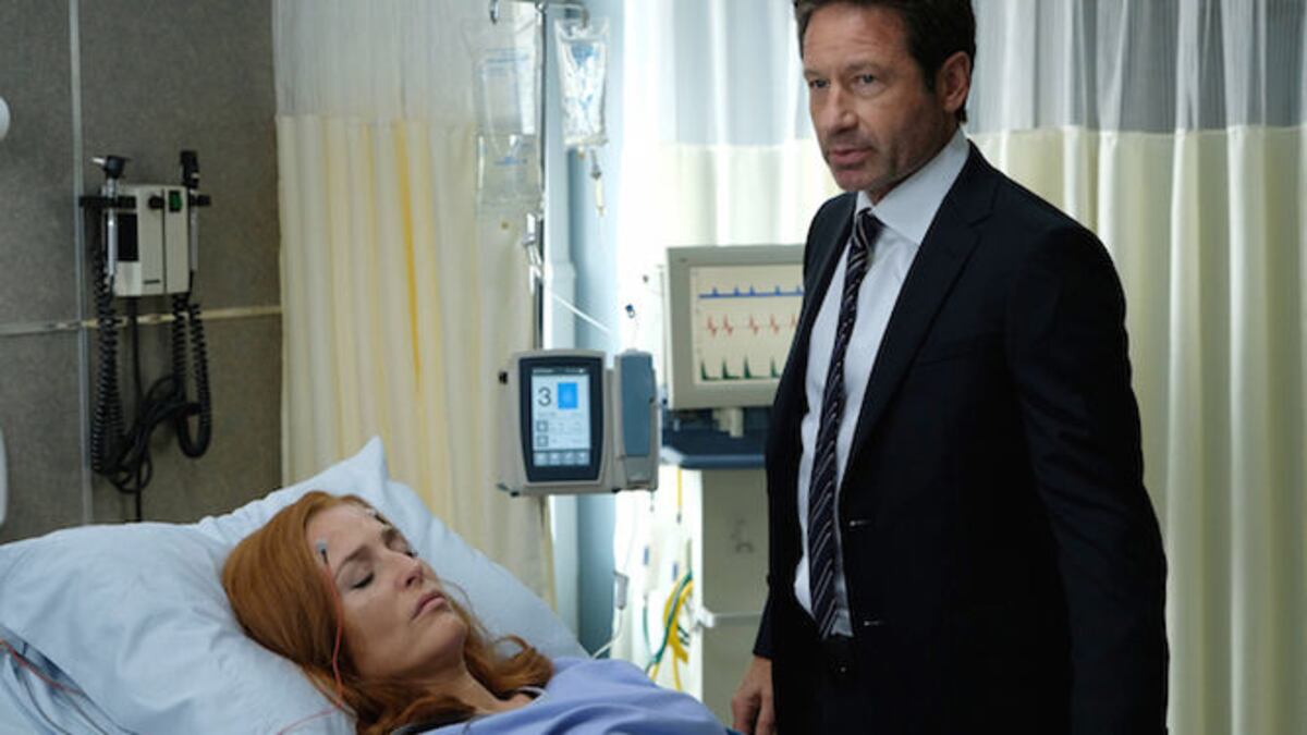 Los agentes especiales del FBI Dana Scully (Gillian Anderson) y Fox Mulder (David Duchovny) investigan ca