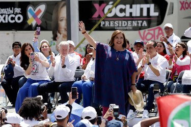 Las candidatas presidenciales Sheinbaum y Gálvez coinciden en el estado de Puebla