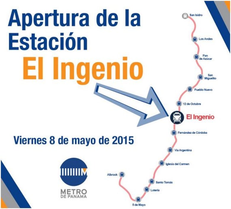 Inauguran la estación El Ingenio del Metro de Panamá