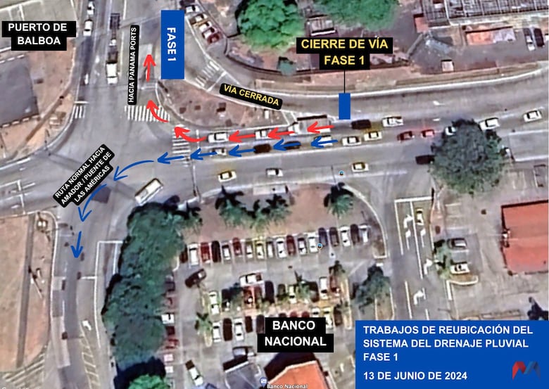 Por 15 días estará cerrado un carril de la avenida Ascanio Arosemena
