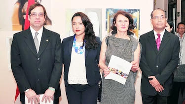 Muestra de arte, en la Casa Museo del Banco Nacional de Panamá
