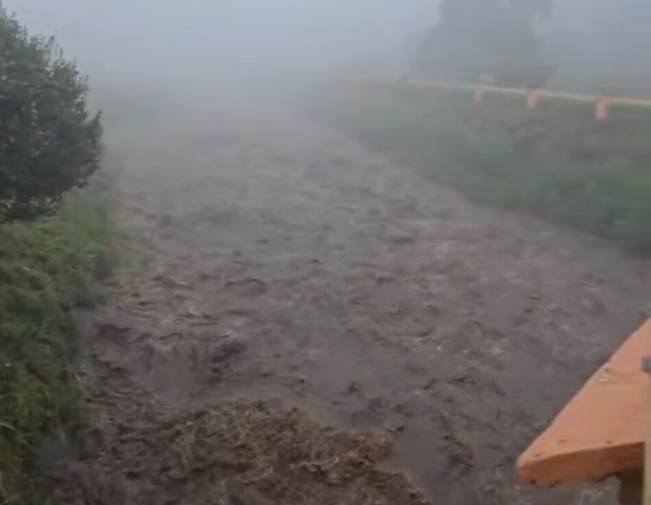 Río Caldera en Boquete, nuevamente a su máximo nivel; las lluvias siguen en Chiriquí
