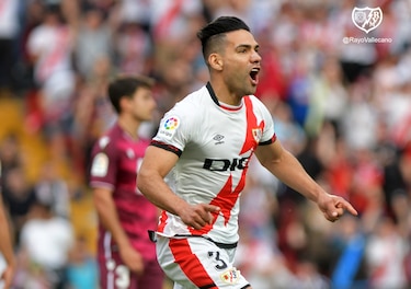 Falcao anota y rescata el empate para el Rayo Vallecano