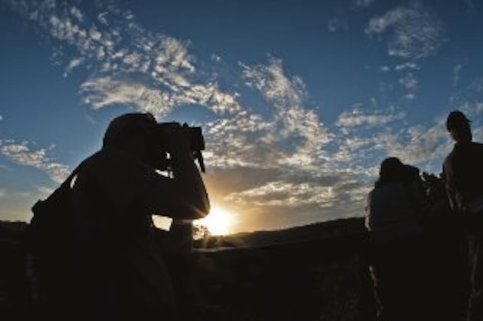 Atardecer sobre el dosel