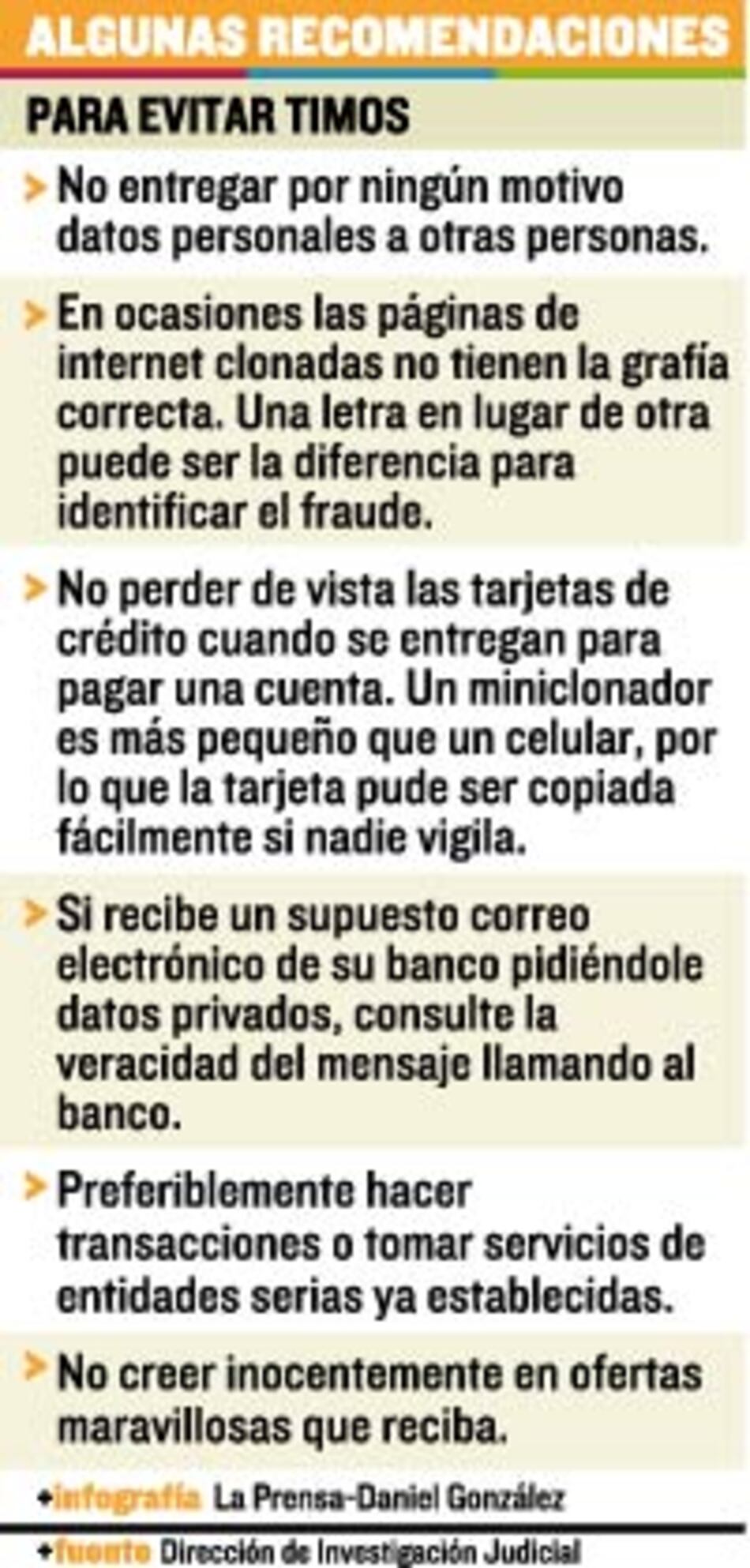 Estafadores, al descubierto