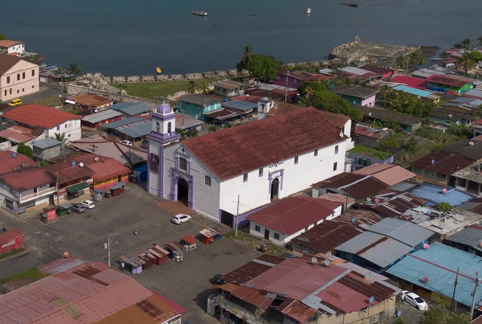 Estos son los trabajos de restauración en la Iglesia de Portobelo