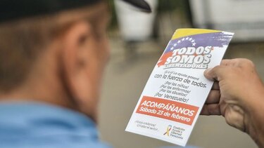 Venezolanos les exigirán en las calles a los militares que dejen entrar la ayuda humanitaria