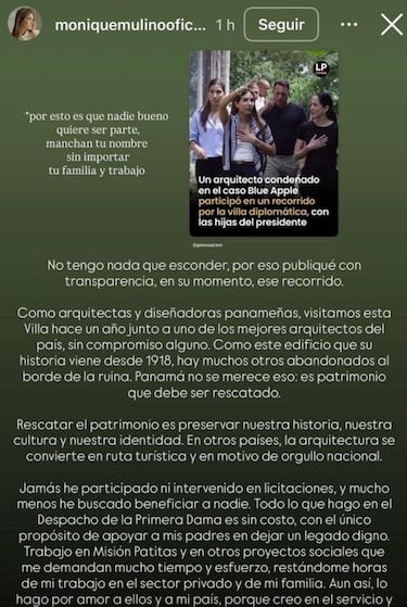 ‘Eso es maldad’: el presidente Mulino critica las noticias sobre la restauración de la villa diplomática