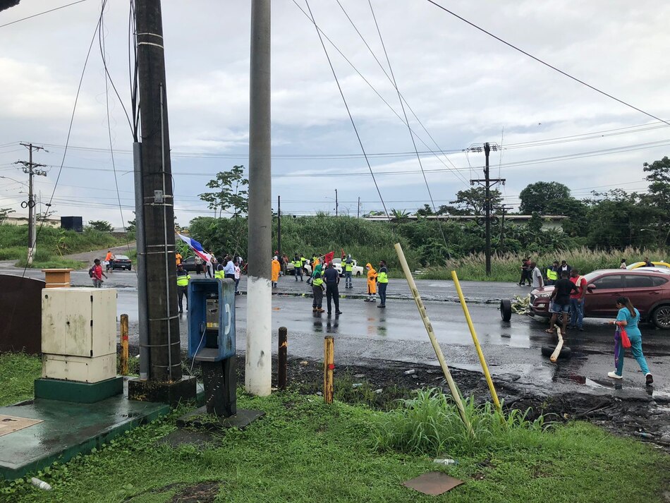 Colón amanece con varias calles cerradas