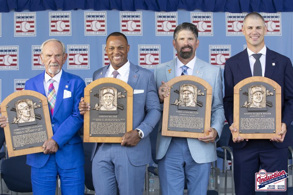 Beltré, Helton, Mauer y Leyland ingresan en el Salón de la Fama de la MLB