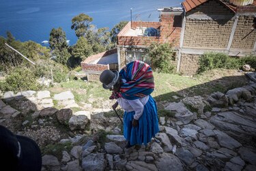 Amanecer en la Isla del Sol, Bolivia