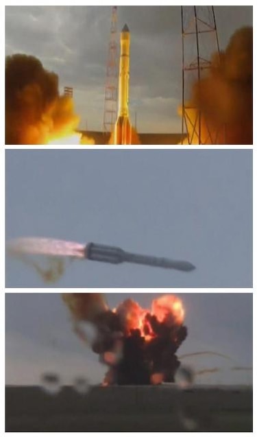Rusia lanza satélite de comunicaciones