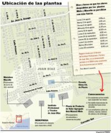 Gases y malos olores de plantas afectan a cinco mil personas en Juan Díaz