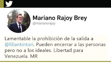 Mariano Rajoy lamenta medida en contra de activista
