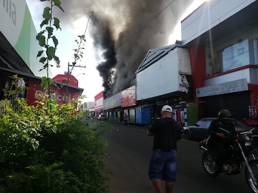 Se incendia un almacén en David, Chiriquí