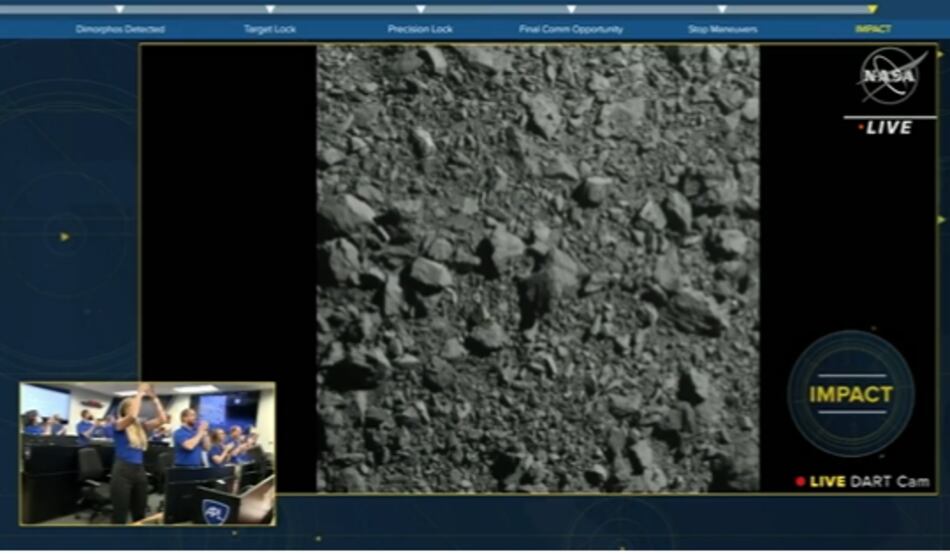 Una nave de la NASA choca contra un asteroide para desviar su trayectoria