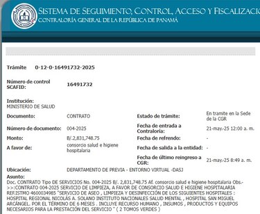 Los contratos con Hombres de Blanco no tienen refrendo, pero el Minsa se prepara para pagarle $5.4 millones