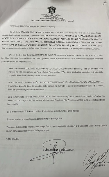 Puerto Barú: CSJ admite demanda contra resolución que aprobó estudio ambiental
