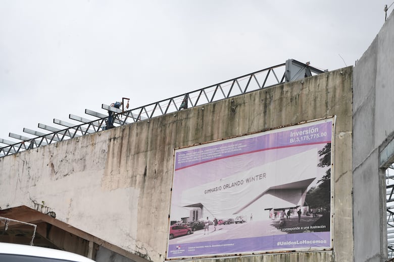 Avanza rehabilitación del gimnasio Orlando Winter en San Miguelito