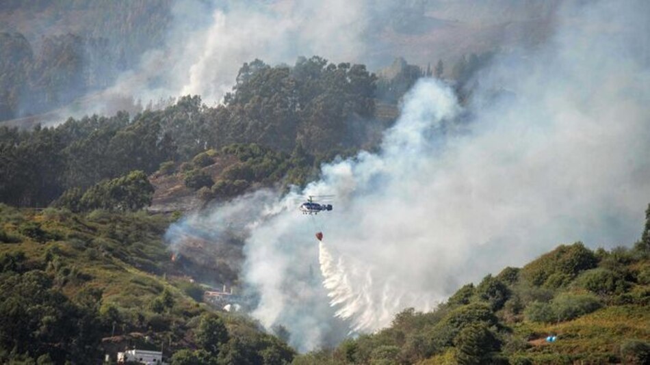 Incendio sin control provoca 'drama medioambiental' en Canarias