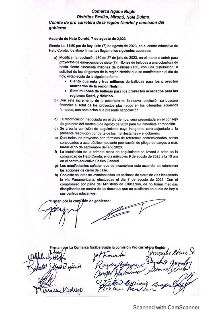 Grupos originarios y Gobierno logran acuerdo; la vía Interamericana fue reabierta