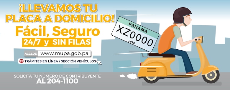 La Alcaldía de Panamá ofrece el servicio ‘Placa por Delivery’