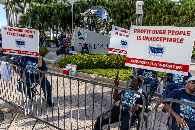 Los principales puertos de Estados Unidos cerrados por huelga de estibadores, calculan en $2,000 millones las pérdidas diarias