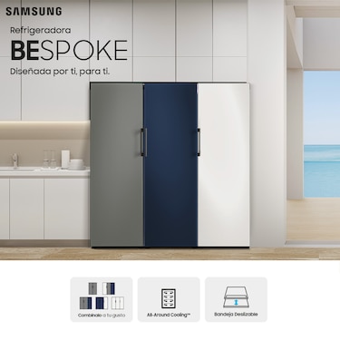 Sorpréndete con la nueva refrigeradora BESPOKE de Samsung: diseñada por ti, para ti.