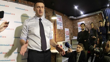 Opositor ruso Alexei Navalny abre oficina de campaña