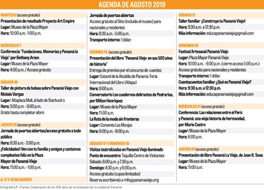 Panamá Viejo se engalana para su aniversario