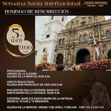 Conozca los horarios de misas y procesiones de Semana Santa 2026 en el Casco Antiguo