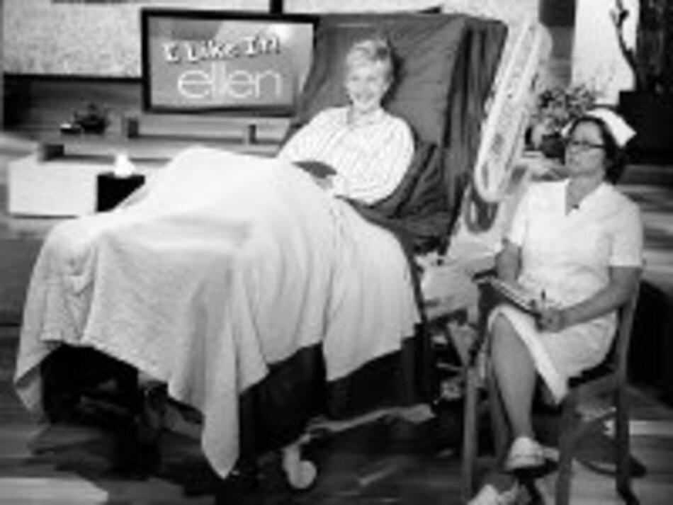 Ellen, presentadora desde la cama