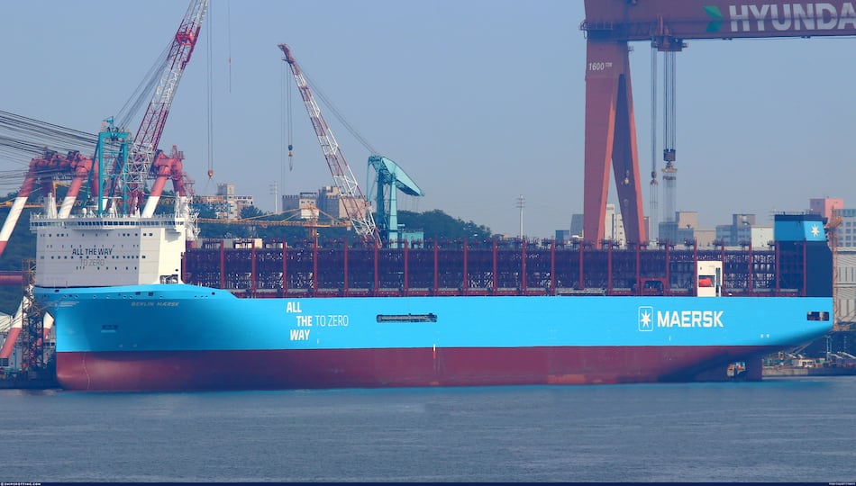 Naviera Maersk impulsa la descarbonización con nuevos buques propulsados con metanol