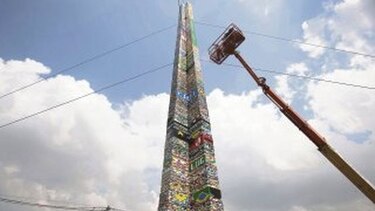 Una gran torre de lego