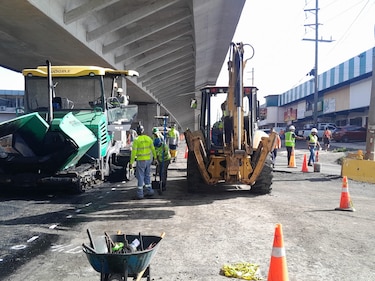 60% de avance en los trabajos bajo el viaducto del corredor de las playas