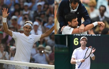 Murray y Djokovic dicen adiós en Wimbledon y dejan camino despejado a Federer