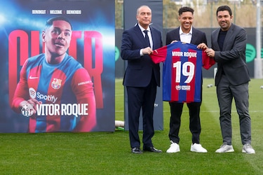Vitor Roque: ‘Es un sueño hecho realidad que tenía desde niño’