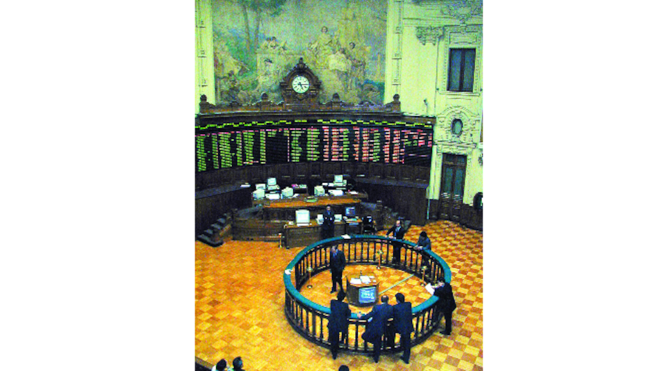 Bolsa chilena acumula ganancia