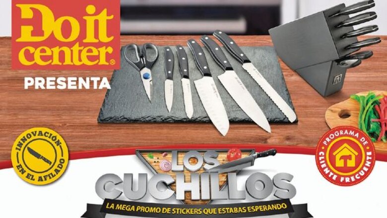 ‘Los cuchillos’, la mega- promo por aniversario de Doit Center