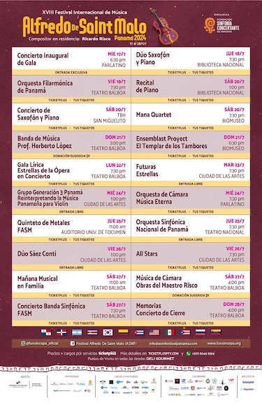 Decimoctava edición del Festival Alfredo De Saint Malo: un encuentro cultural en Panamá